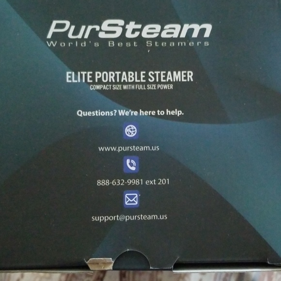 NWT PurSteam Portable Steamer/Lint +Fabric Brushes - Picture 5 of 7